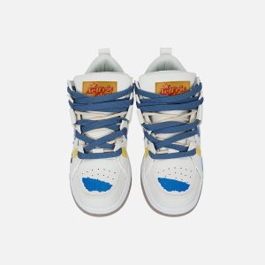 StarryClimb Y2K Graffiti Skate Shoes for Trendy Aesthetic Outfits