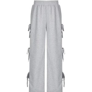 Street Side Bow Tie Sweatpants: Y2K Aesthetic Comfy Bottoms for Trendy Outfits