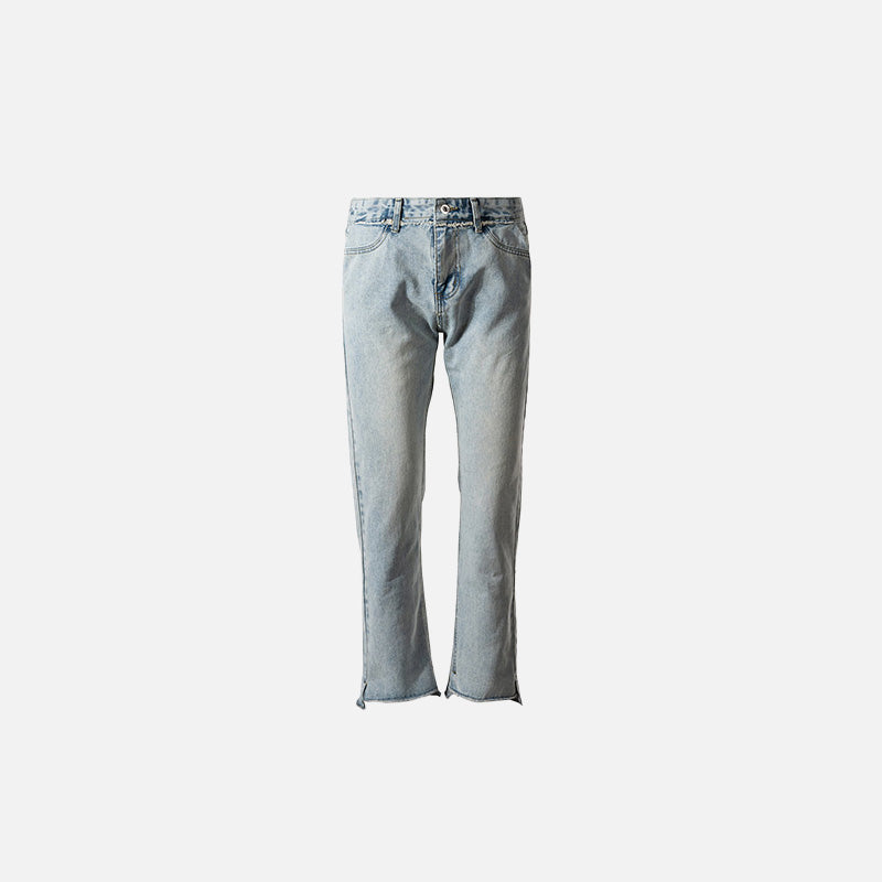 Trendy Blue Light-Wash Flared Jeans for Y2K Aesthetic and Grunge Style Outfits