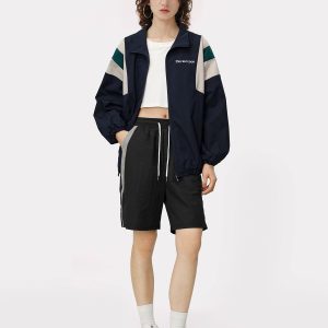 Trendy Color Blocking Shorts for Y2K Aesthetic Outfits and Summer Vibes