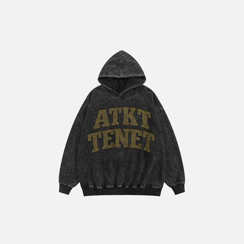 Trendy Loose Letter Prints Hoodie - Y2K Aesthetic Comfy Style for Effortless Outfits