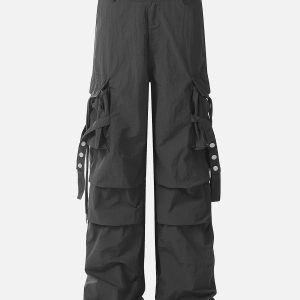 Trendy Multi Pocket Cargo Pants for Y2K Aesthetic and Grunge Style Outfits