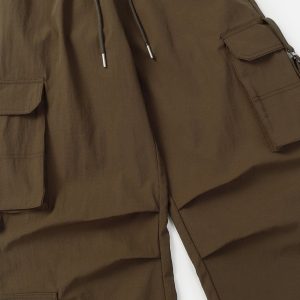 Trendy Multi Pocket Cargo Pants for Y2K Aesthetic and Grunge Style Outfits