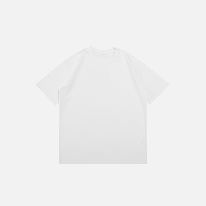 Trendy Oversized Solid T-Shirt for Y2K Aesthetic Outfits and Comfy Casual Looks