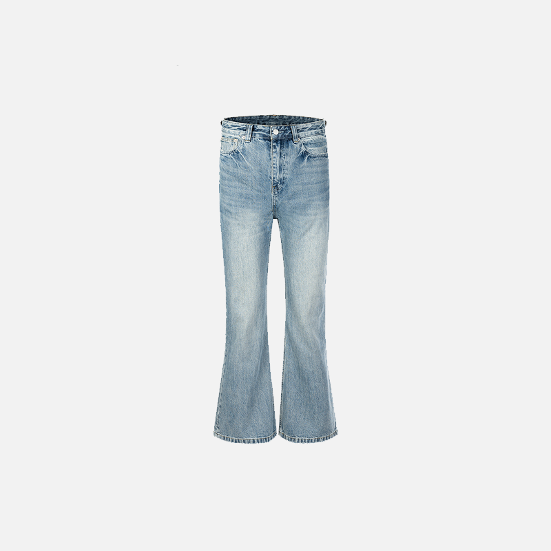 Trendy Washed Ash Micro Jeans for Y2K Aesthetic Outfits and Grunge Style Looks