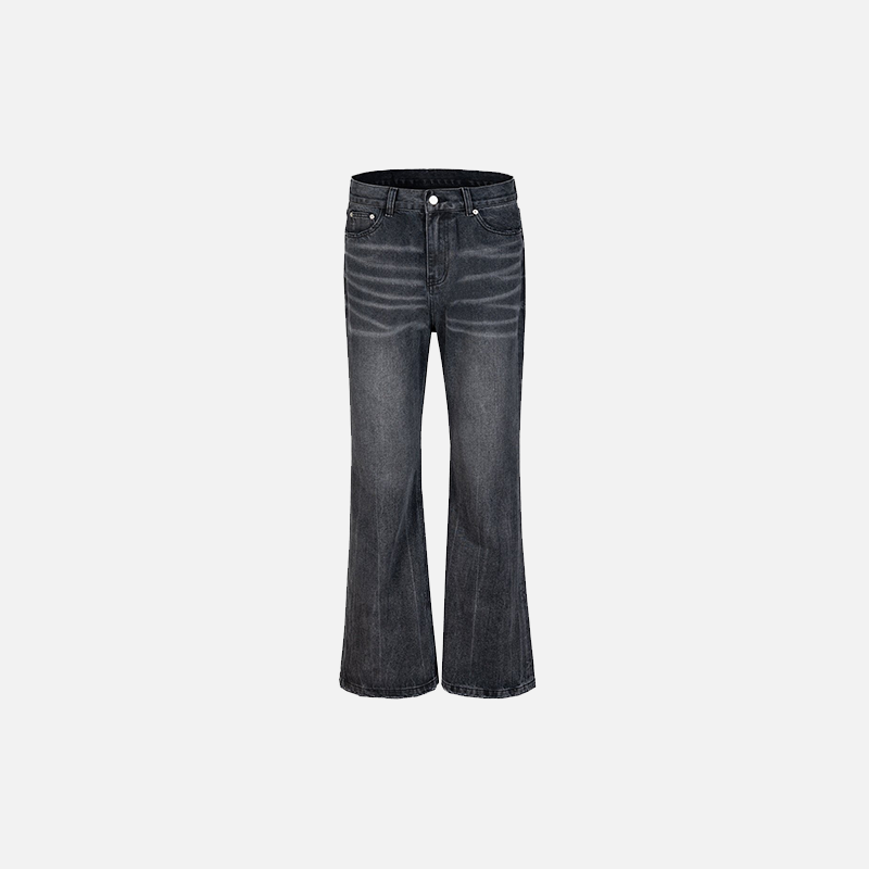 Trendy Washed Ash Micro Jeans for Y2K Aesthetic Outfits and Grunge Style Looks