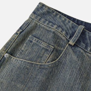 Trendy Washed Distressed Jorts for Y2K Aesthetic Outfits and Grunge Style Looks