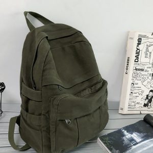 Trendy Y2K Aesthetic Large Capacity Backpack for Coquette and Grunge Style Lovers