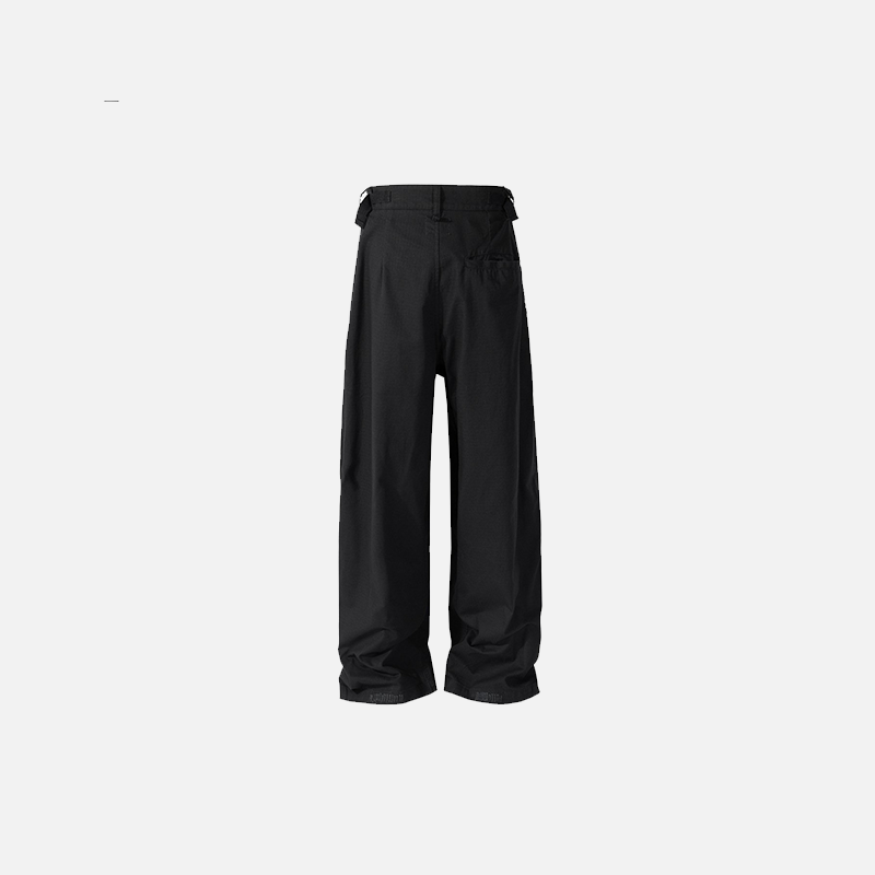 Trendy Y2K Baggy Black Straight Pants for Effortless Grunge Aesthetic Outfits