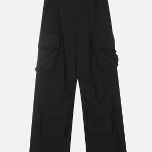 Trendy Y2K Belt Pocket Cargo Pants for a Chic Coquette Aesthetic Look