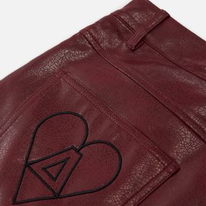 Trendy Y2K Faux Leather Shorts for Edgy Grunge Aesthetic Outfits and Stylish Looks