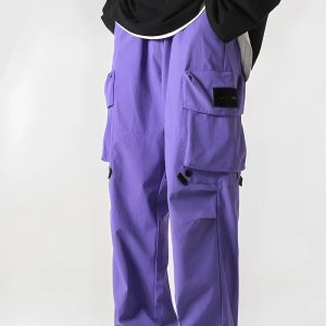 Trendy Y2K Parachute Pants for a Chic Grunge Aesthetic Look