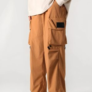 Trendy Y2K Parachute Pants for a Chic Grunge Aesthetic Look