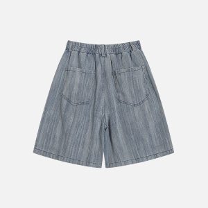 Trendy Y2K Solid Jorts for Effortless Style - Versatile Denim Shorts for Aesthetic Outfits