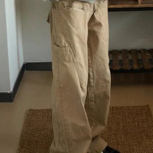 Trendy Y2K Street Pocket Cargo Pants for a Chic Grunge Aesthetic Look