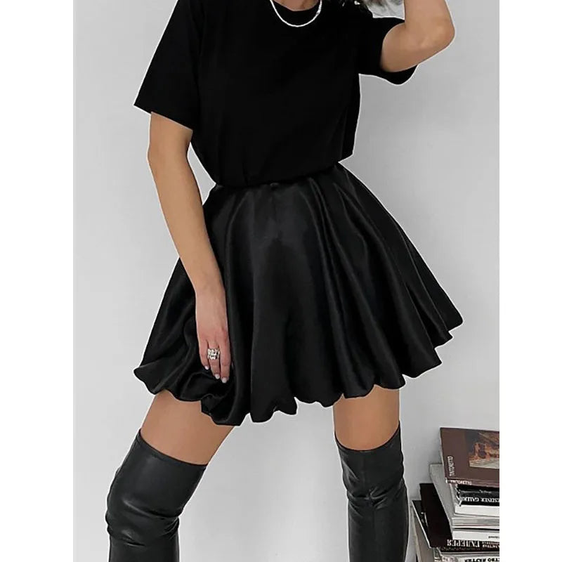 Twirl Tales Y2K Pleated A-Line Mini Skirt for Coquette and Grunge Aesthetic Outfits