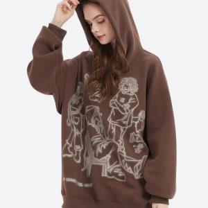 Vaguely Feel Comfy Hoodie - Y2K Aesthetic Grunge Style for Cozy Outfits