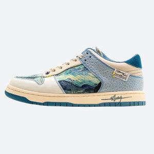 Van Gogh Starry Night Y2K Sneakers - Aesthetic Art-Inspired Footwear for Unique Style