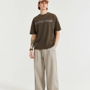 Vintage-Inspired Loose Retro Solid Pants for Y2K Aesthetic and Comfy Everyday Style