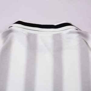 Vintage Striped Polo T-Shirt - Y2K Aesthetic Loose Fit for Effortless Style