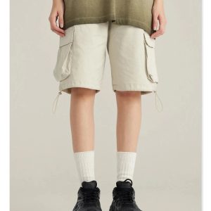 Vintage Washed Y2K Cargo Shorts for Trendy Coquette and Grunge Aesthetic Outfits