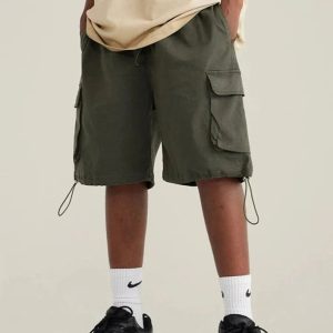 Vintage Washed Y2K Cargo Shorts for Trendy Coquette and Grunge Aesthetic Outfits