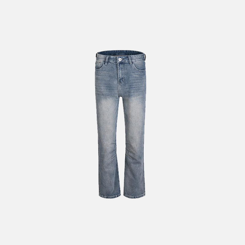 Vintage Washed Y2K Denim Jeans for a Retro Aesthetic Look and Comfy Style