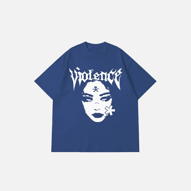 Vintage Women's Y2K Grunge Aesthetic T-Shirt - Retro Gothic Style Top for Unique Outfits