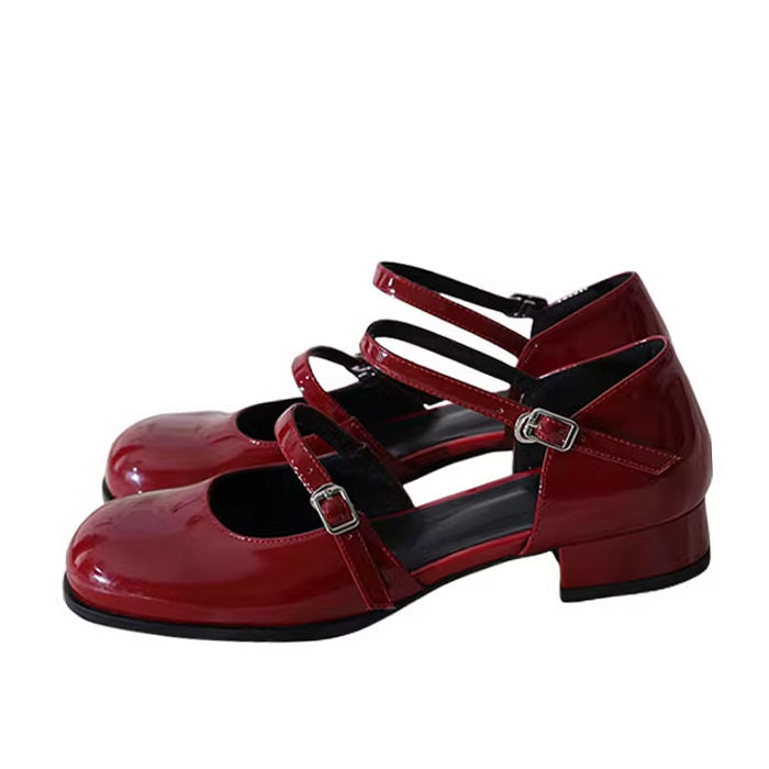 Vintage Y2K Aesthetic Mary Jane Sandals for a Retro Coquette Style Look