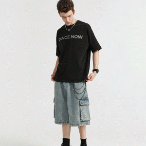 Vintage Y2K Denim Cargo Jorts for a Retro Aesthetic Look and Comfy Style