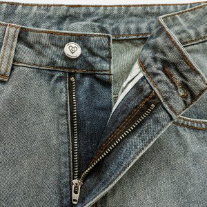 Washed Reverse Jorts: Trendy Y2K Fashion for Aesthetic Outfits and Grunge Style