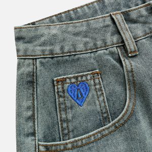 Washed Reverse Jorts: Trendy Y2K Fashion for Aesthetic Outfits and Grunge Style