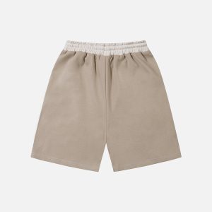 Wavy Patchwork Shorts - Y2K Aesthetic Cargo Style for Trendy Summer Outfits