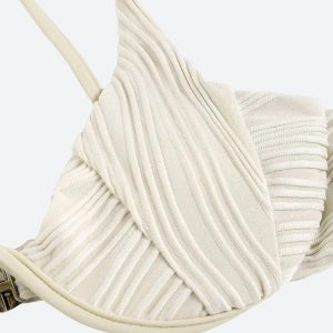 Wavy Striped Wired Cup Bikini Set for Y2K Aesthetic Beach Vibes and Cute Summer Style