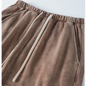 Women's Y2K Washed Loose Slit Cargo Skirt - Trendy Grunge Aesthetic Fashion Piece