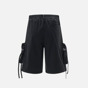 Y2K Aesthetic 3D Big Pocket Cargo Shorts for Trendy and Comfy Summer Outfits