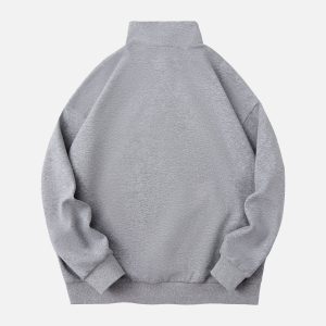 Y2K Aesthetic Basic Print Sweatshirt - Comfy and Stylish for Everyday Outfits