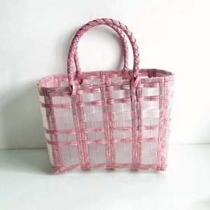 Y2K Aesthetic Basket Beach Tote - Cute and Comfy for Summer Outings and Aesthetic Vibes