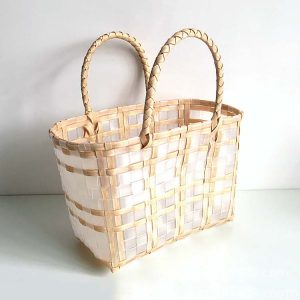 Y2K Aesthetic Basket Beach Tote - Cute and Comfy for Summer Outings and Aesthetic Vibes