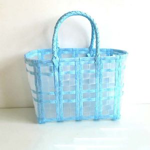 Y2K Aesthetic Basket Beach Tote - Cute and Comfy for Summer Outings and Aesthetic Vibes