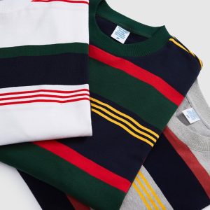 Y2K Aesthetic Contrast Striped Loose Long-Sleeved T-Shirt for Trendy Outfits