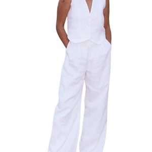 Y2K Aesthetic Cotton Casual Pants Set for Comfy Coquette and Grunge Style Outfits