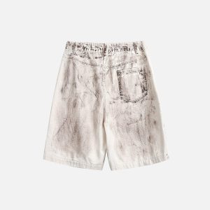 Y2K Aesthetic Dirt Washed Cargo Shorts for Trendy Grunge and Coquette Outfits