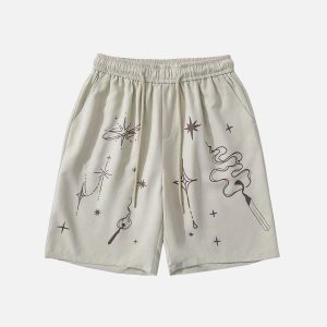 Y2K Aesthetic Drawstring Shorts for Comfy Summer Vibes - Cute and Stylish Outfits