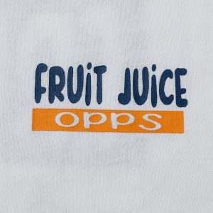 Y2K Aesthetic Fruit Juice Print Tee - Cute Graphic Top for Trendy Outfits