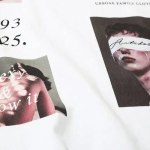 Y2K Aesthetic Graphic T-Shirt - Cute Tops for Coquette and Grunge Styles