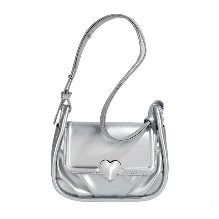 Y2K Aesthetic Heart Bag: Cute Coquette Style Accessory for Trendy Outfits