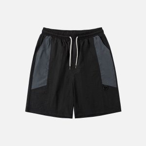 Y2K Aesthetic Patchwork Shorts for Comfy and Trendy Summer Outfits