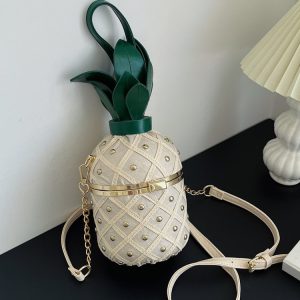 Y2K Aesthetic Pineapple Crossbody Bag - Cute and Trendy Accessory for Coquette Style