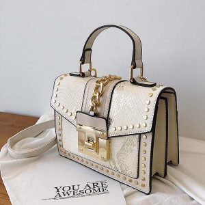 Y2K Aesthetic Snake Pattern Crossbody Bag - Trendy Coquette Style Accessory for Outfits